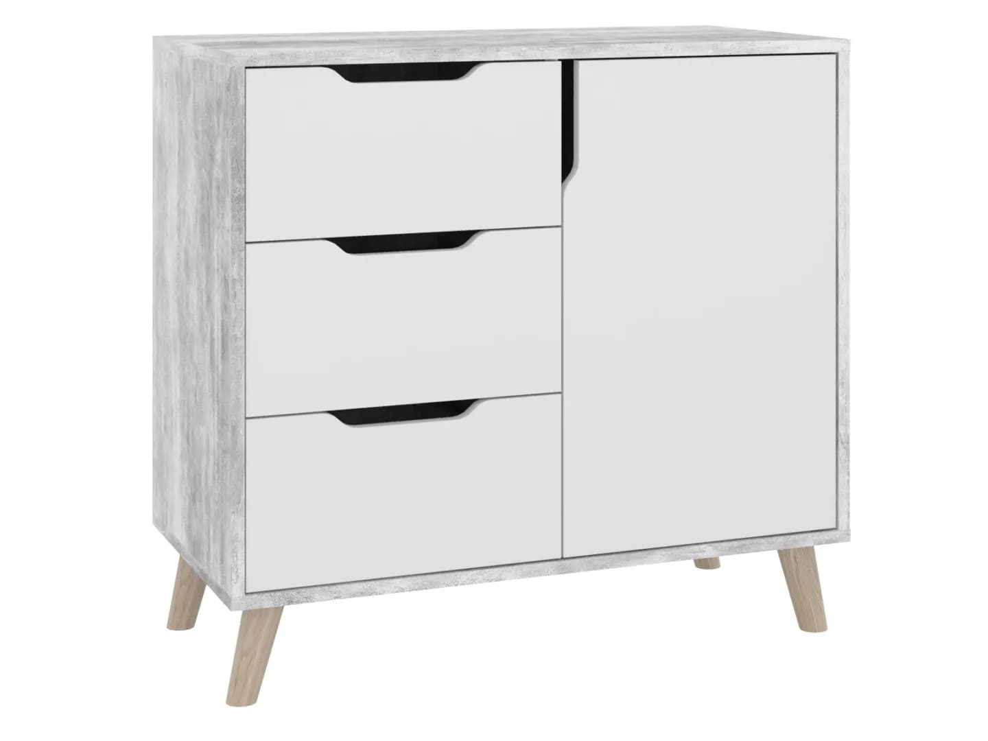 Komoda K-3+1 Retro Komodos Miegamojo baldai Svetainės baldai Vaikų baldai