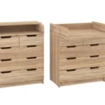 Komoda K-3+3 Swaddle Komodos Miegamojo baldai Vaikų baldai thumbnail