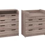 Komoda K-3+3 Swaddle Komodos Miegamojo baldai Vaikų baldai thumbnail