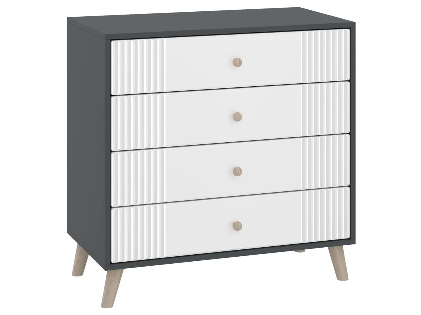 Komoda K-4 MDF Retro Komodos Miegamojo baldai Svetainės baldai Vaikų baldai