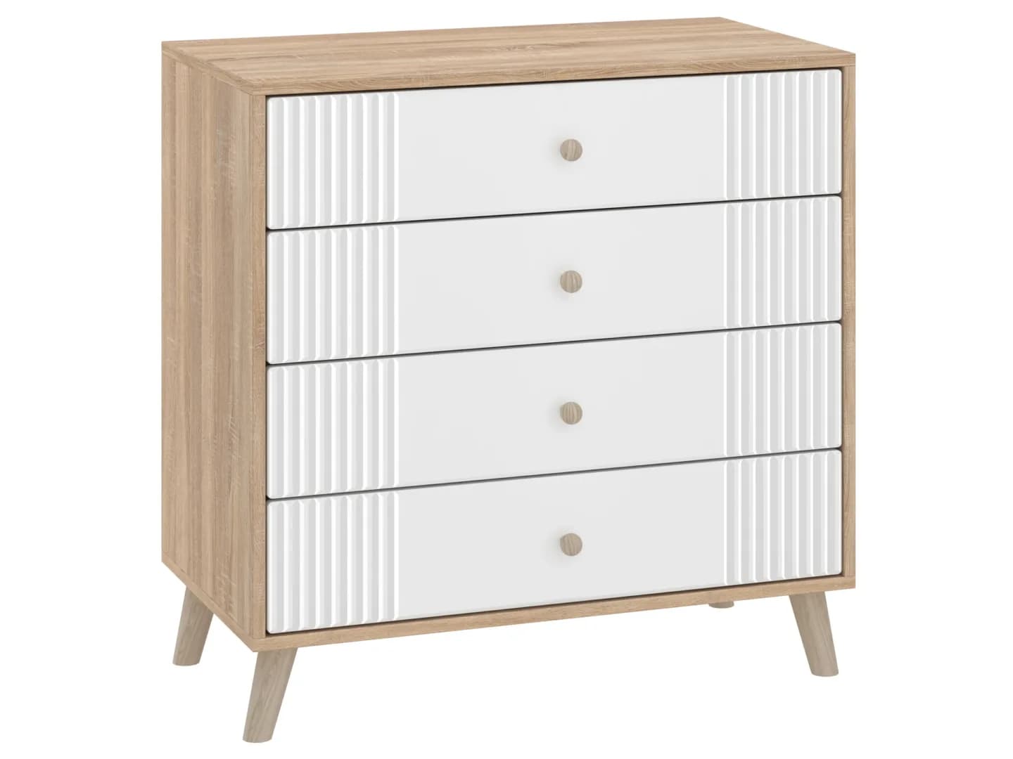 Komoda K-4 MDF Retro Komodos Miegamojo baldai Svetainės baldai Vaikų baldai