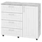 Komoda K-4+1 MDF Komodos Miegamojo baldai Svetainės baldai Vaikų baldai thumbnail