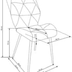 Kėdė K453 Kėdės Virtuvės baldai thumbnail