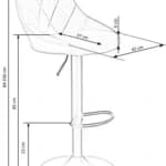 Baro kėdė H101 Baro kėdės Virtuvės baldai thumbnail