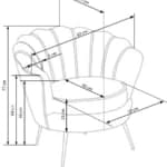 Fotelis AMORINITO Foteliai Svetainės baldai thumbnail