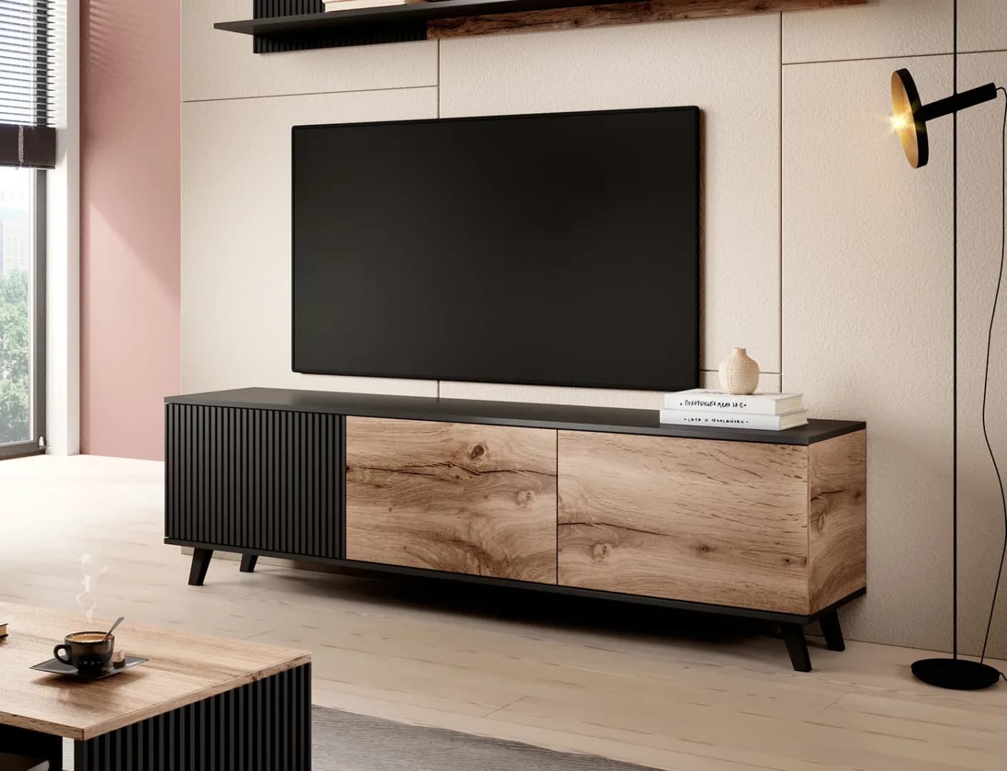 TV staliukas RANDOM RTV-2 Svetainės baldai TV staliukai