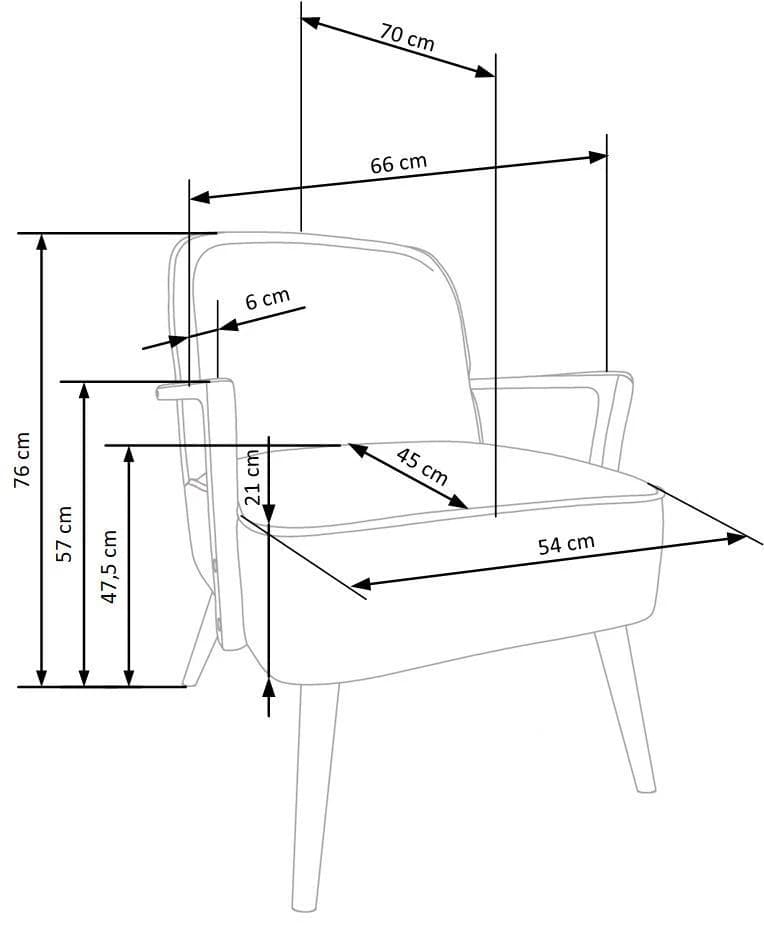 Fotelis PASTORE Foteliai Svetainės baldai