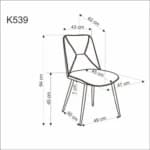 Kėdė K539 Kėdės Virtuvės baldai thumbnail