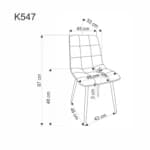 Kėdė K547 Kėdės Virtuvės baldai thumbnail