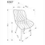 Kėdė K567 Kėdės Virtuvės baldai thumbnail