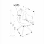 Kėdė K570 Kėdės Virtuvės baldai thumbnail