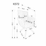 Kėdė K572 Kėdės Virtuvės baldai thumbnail