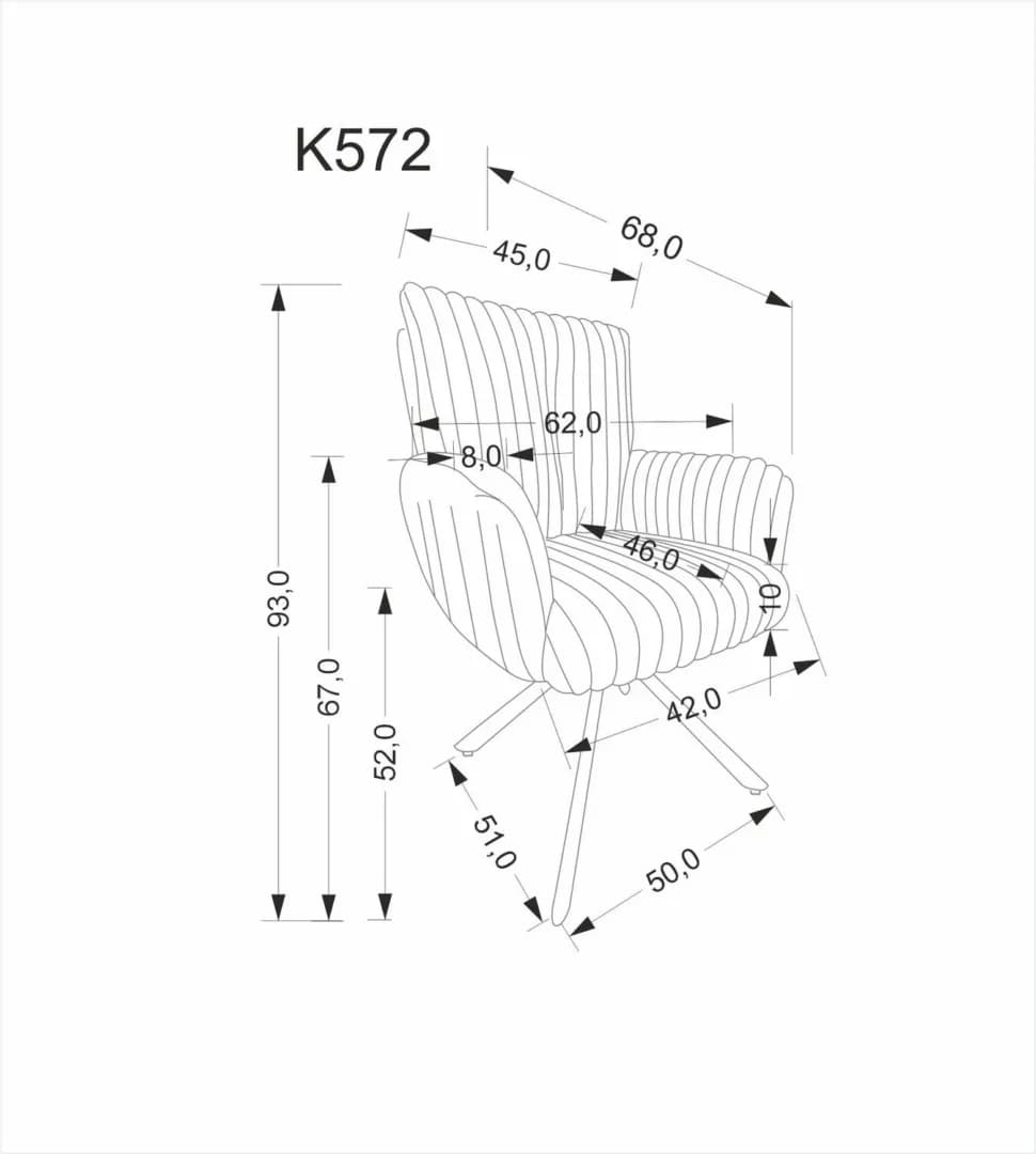 Kėdė K572 Kėdės Virtuvės baldai