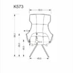 Kėdė K573 Kėdės Virtuvės baldai thumbnail