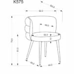 Kėdė K575 Kėdės Virtuvės baldai thumbnail