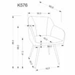 Kėdė K576 Kėdės Virtuvės baldai thumbnail