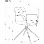 Kėdė K579 Kėdės Virtuvės baldai thumbnail