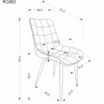 Kėdė K580 Kėdės Virtuvės baldai thumbnail