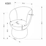 Kėdė K581 Kėdės Virtuvės baldai thumbnail