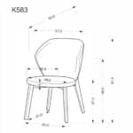 Kėdė K583 Kėdės Virtuvės baldai thumbnail