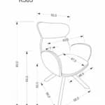 Kėdė K585 Kėdės Virtuvės baldai thumbnail