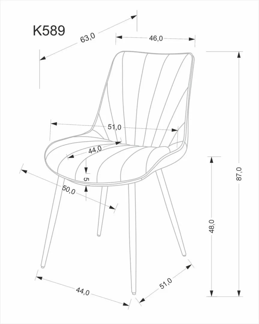 Kėdė K589 Kėdės Virtuvės baldai