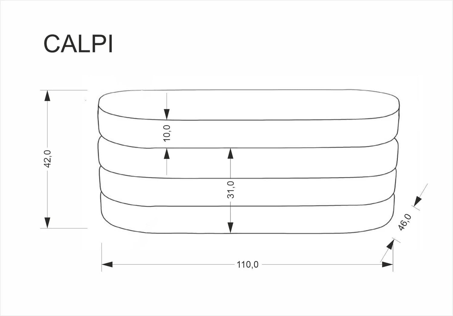 Suoliukas CALPI Miegamojo baldai Suoliukai
