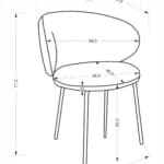 Kėdė K587 Kėdės Virtuvės baldai thumbnail