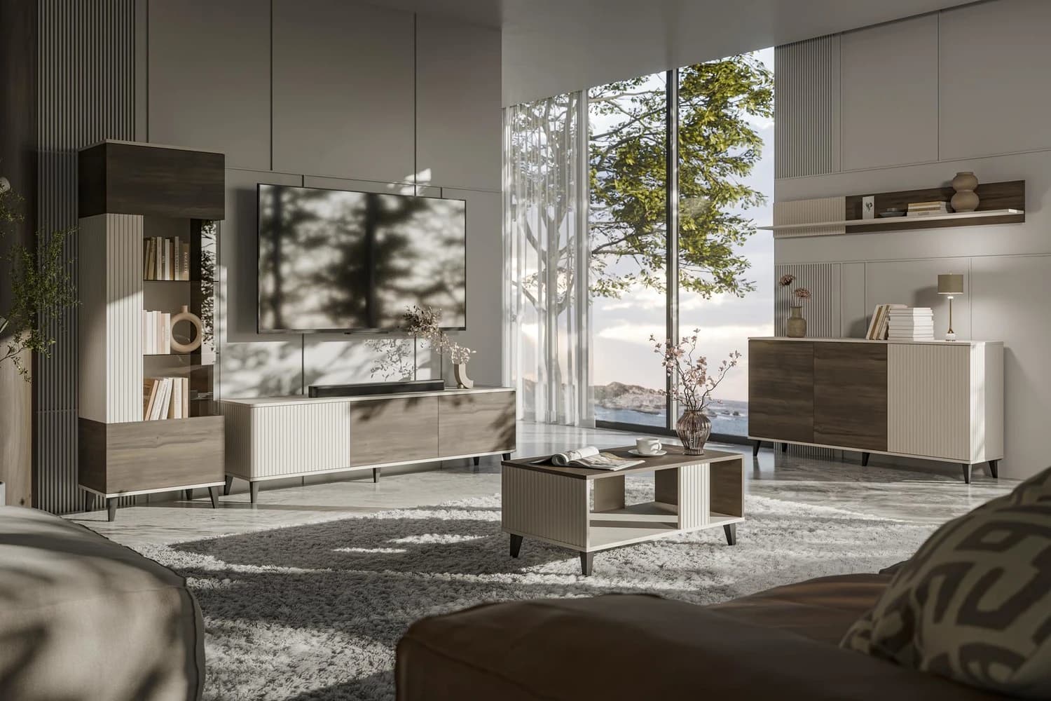 TV staliukas RANDOM 2 RTV-1 Svetainės baldai TV staliukai