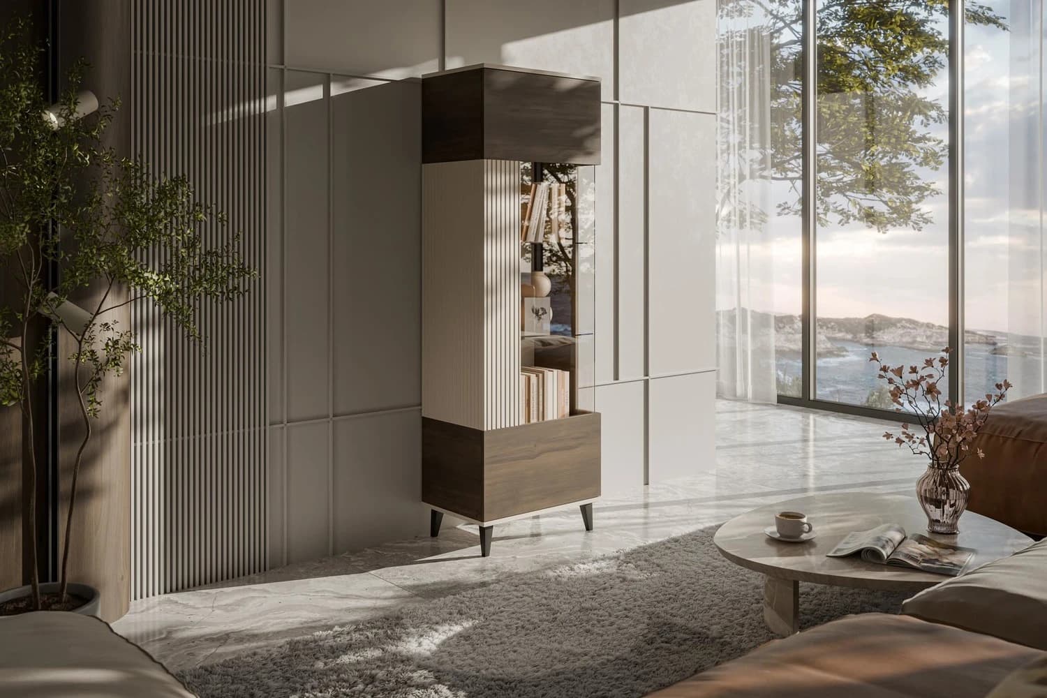 Vitrina RANDOM 2 W-1 Svetainės baldai Vitrinos