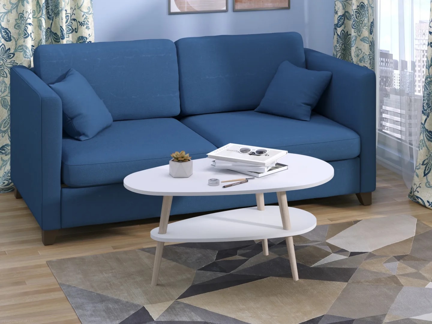 Žurnalinis staliukas Merkurij Svetainės baldai Žurnaliniai staliukai