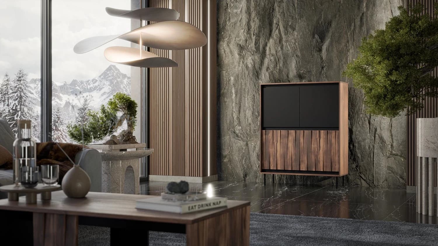 Komoda SWING KM-2 Komodos Miegamojo baldai Svetainės baldai Vaikų baldai