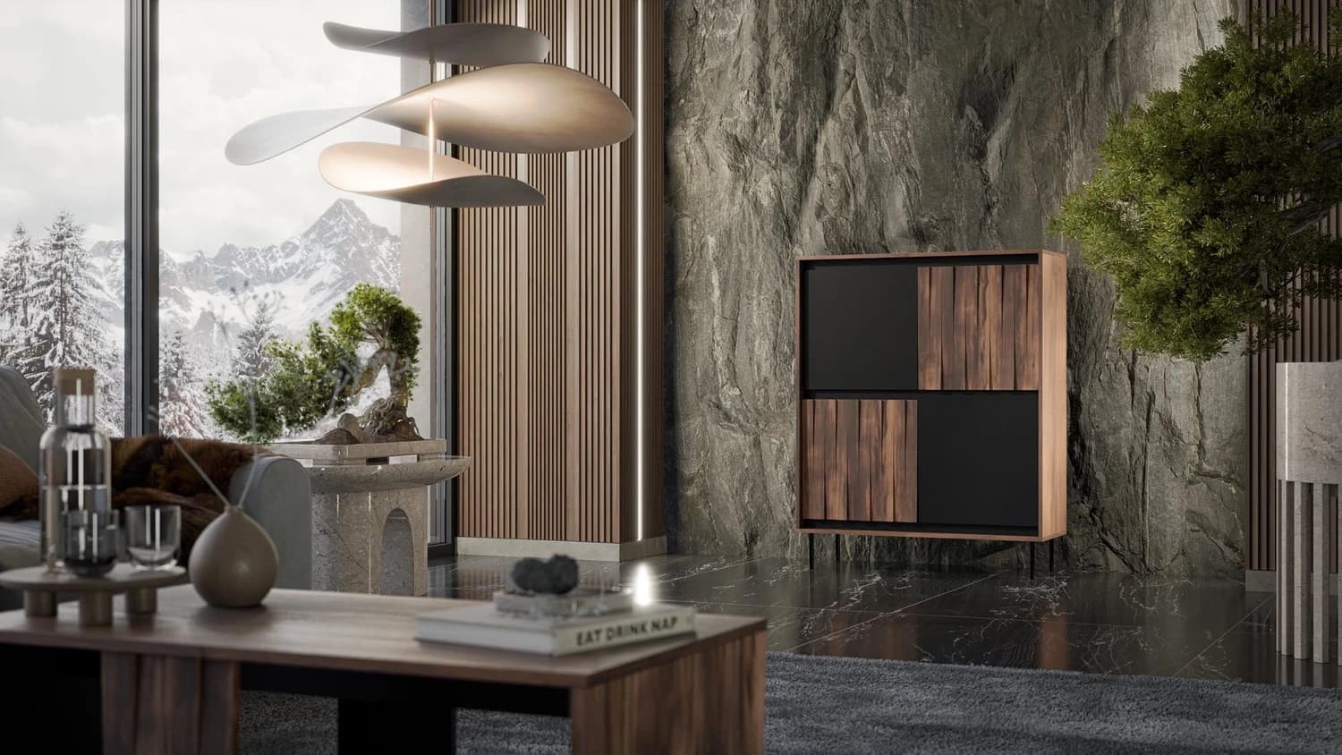 Komoda SWING KM-2 Komodos Miegamojo baldai Svetainės baldai Vaikų baldai