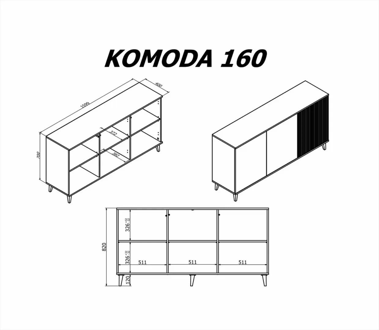 Komoda RANDOM 2 KM-1 Komodos