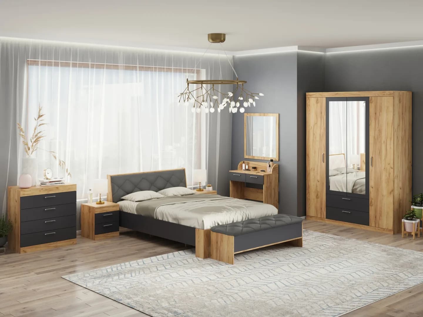 Kosmetinis staliukas Monika Kosmetiniai staliukai Miegamojo baldai