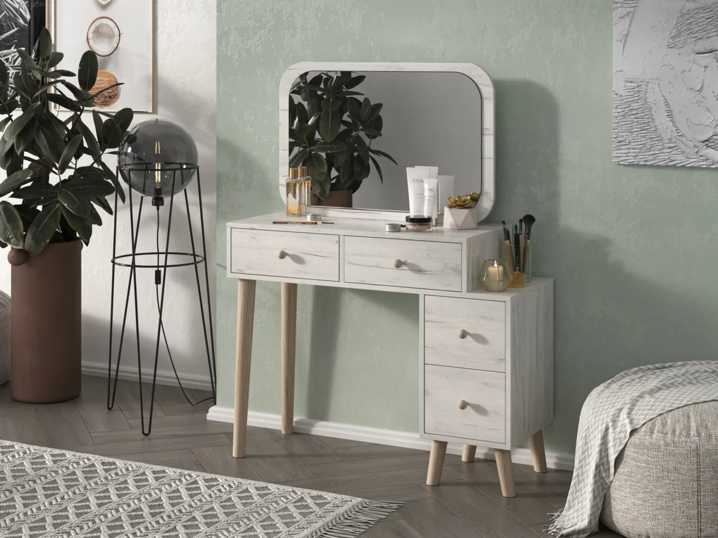 Kosmetinis staliukas 7 Kosmetiniai staliukai Miegamojo baldai