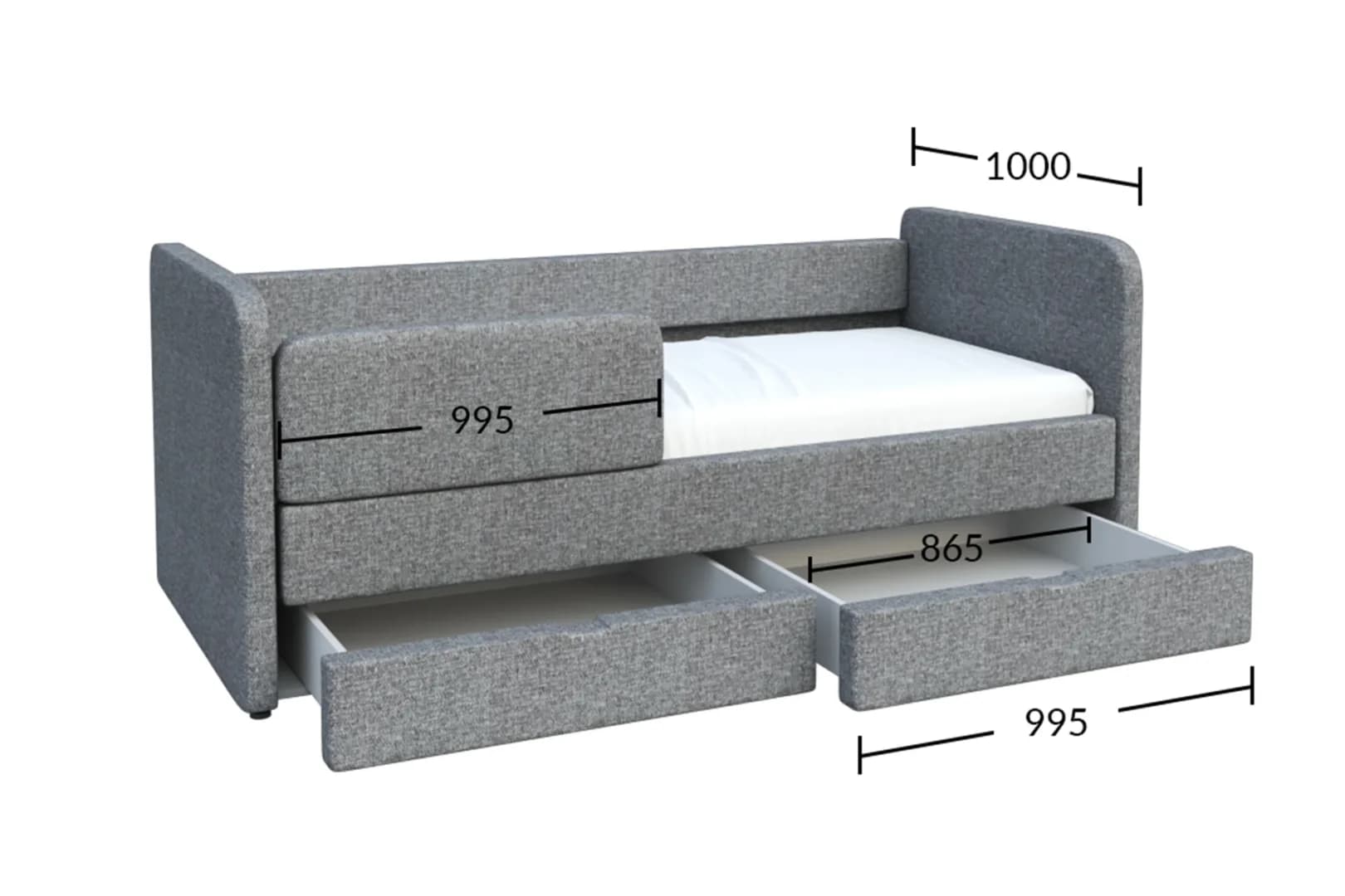 Vaikiška lova Elsa Vaikiškos lovos Vaikų baldai