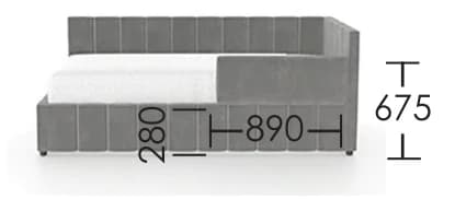 Vaikiška lova Loren Vaikiškos lovos Vaikų baldai